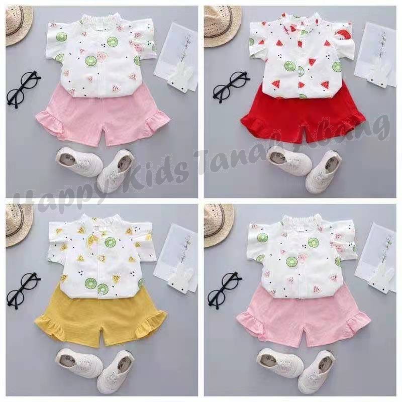 SETELAN BAYI PEREMPUAN IMPORT / SETELAN KEMEJA BAYI PEREMPUAN