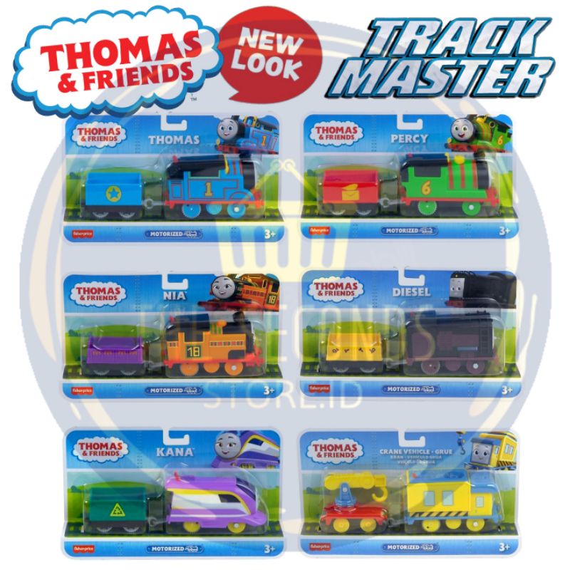 Terlengkap! Thomas &amp; Friends New Look TrackMaster Motorized Engine All Engines Go Series - Original Mattel Fisher-Price