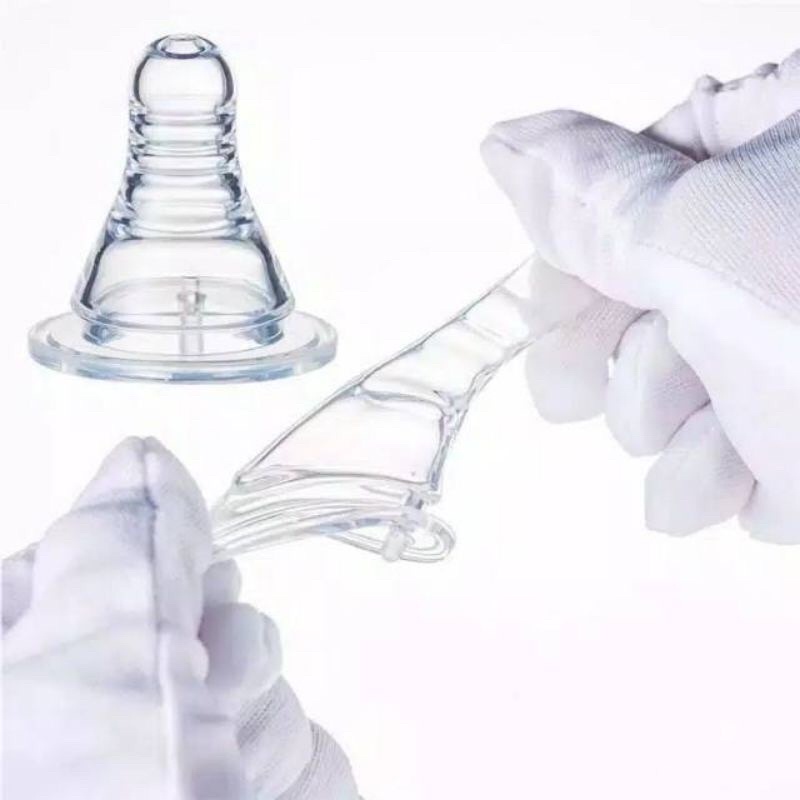 Karet Silikon Dot Pengganti Pigeon BPA FREE Peristaltic Plus Standar / Slim / Wide Neck Nipple / dot ulir-3