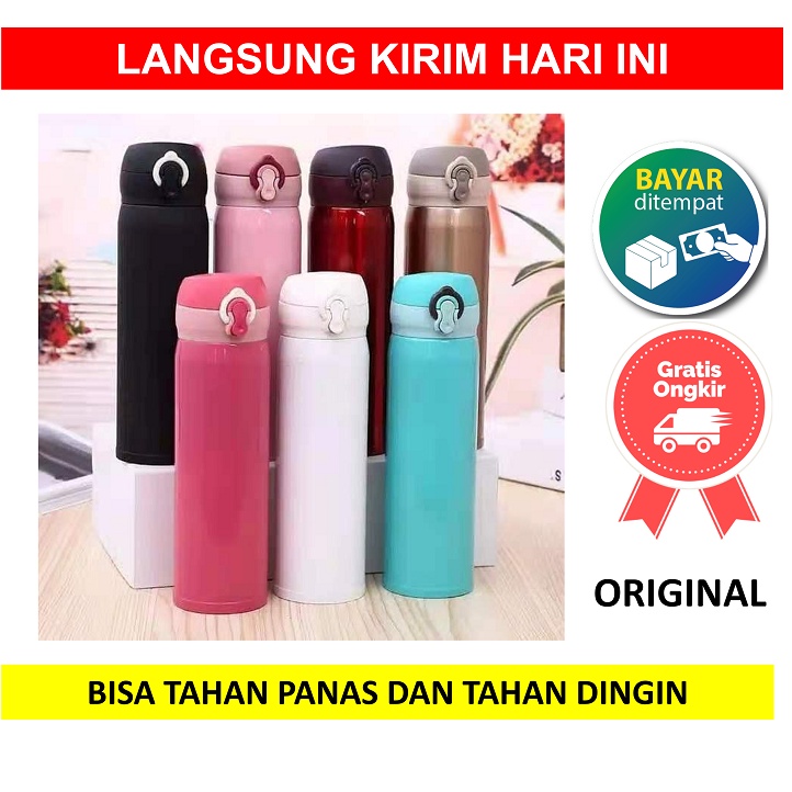 Termos Niagara H667 Polos 500 mL Stainless Steel Hitam