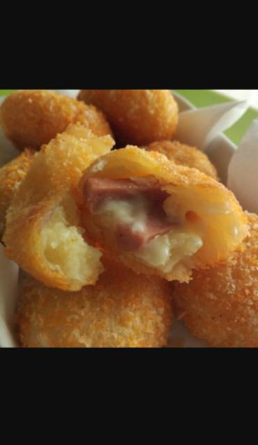 Kroket singkong sosis keju Labodine