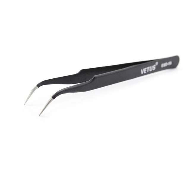 Tweezer Bengkok Vetus / PINSET EYELASH / TWEEZER VETUS untuk EYELASH EXTENSION , SAMBUNG BULU MATA