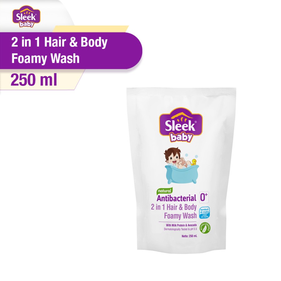 Sleek 2 in 1 Hair Body Wash Foamy wash &amp; Liqud Soap