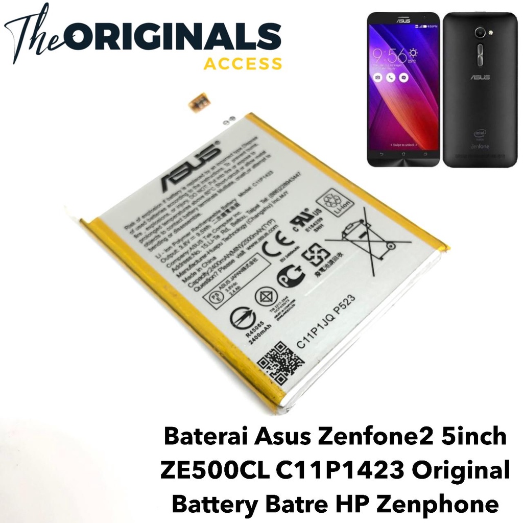 PROMO Baterai Asus Zenfone 2 5&quot; ZE500CL Batre Batrai Zenfone2 Zenfon Z00D Zood C11P1423