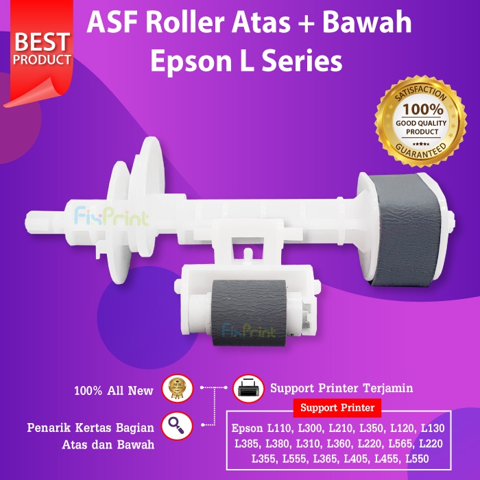 Original ASF Atas Bawah Epson L121 L120 L550 L555 L565 Roller Penarik kertas Printer L210 L380 L360