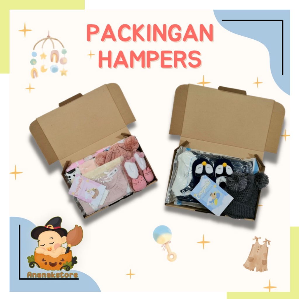 PAKET HAMPERS / PAKET KADO / BUNGKUS KADO / KADO bayi / HAMPERS bayi HM