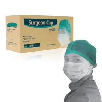 Surgeon Cap OneMed Topi Perawat Penutup Kepala Non Woven OJ