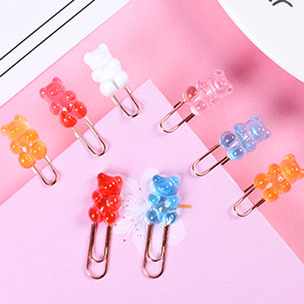 Lanfy Paper Clip Korean Candy colors Bookmark Aksesoris Memo Klip File Klip Alat Tulis Kantor Sekolah Bookmark Hias