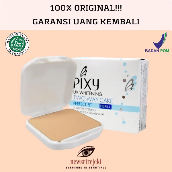 Pixy Perfect Fit Two Way Cake Refill Full Case Bedak Pixi