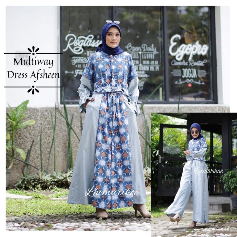 Dress Shibori_Gamis (Multiway Dress Afsheen)