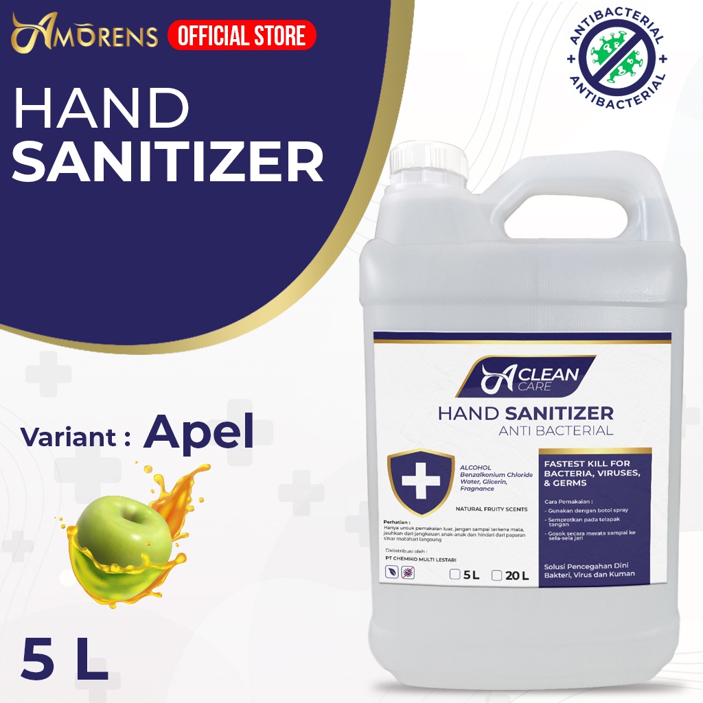 HAND SANITIZER CAIR 5 Liter (non-gel) refill spray  / Sanitizer Kemenkes