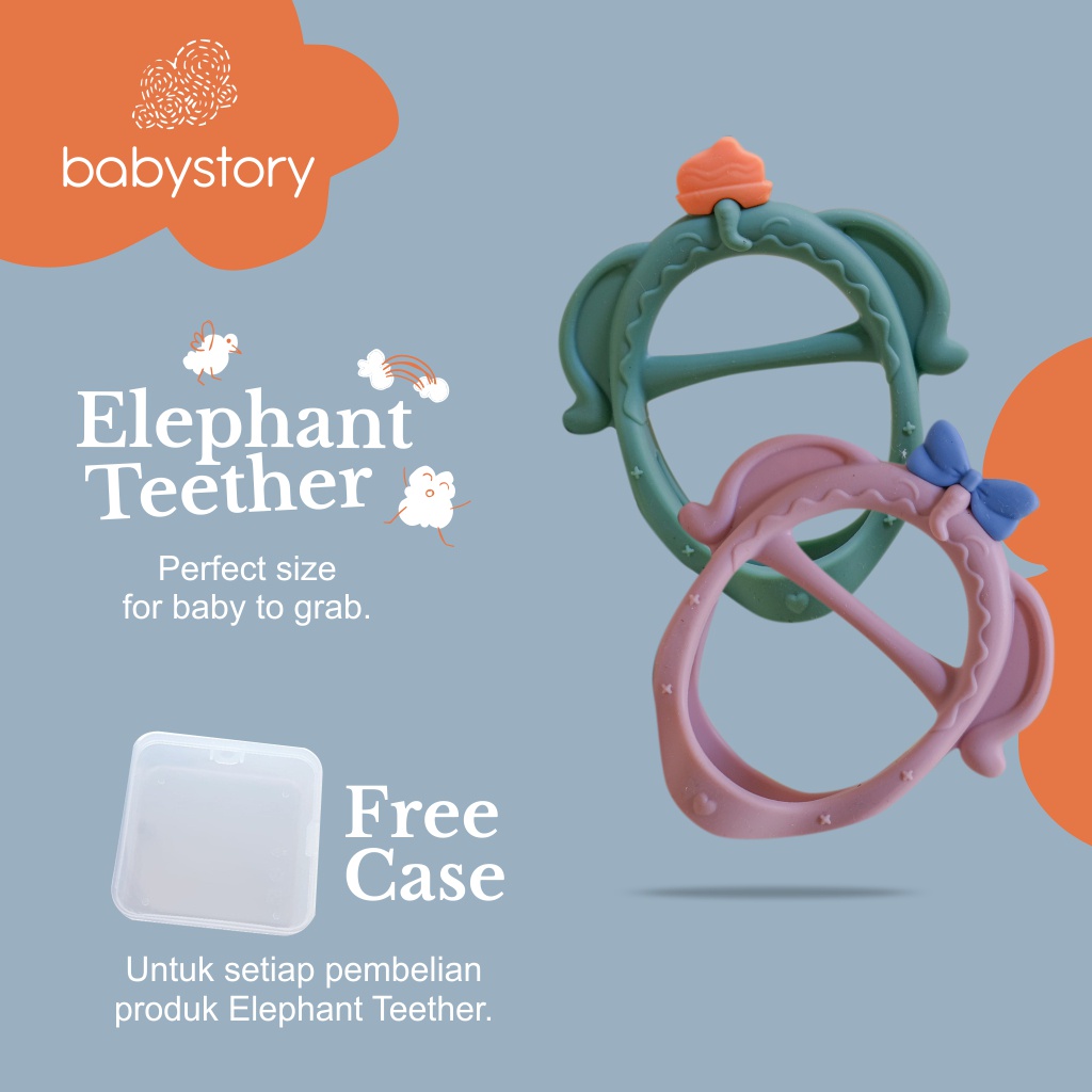 Babystory teether bayi / baby teether / gigitan bayi / Teether gelang