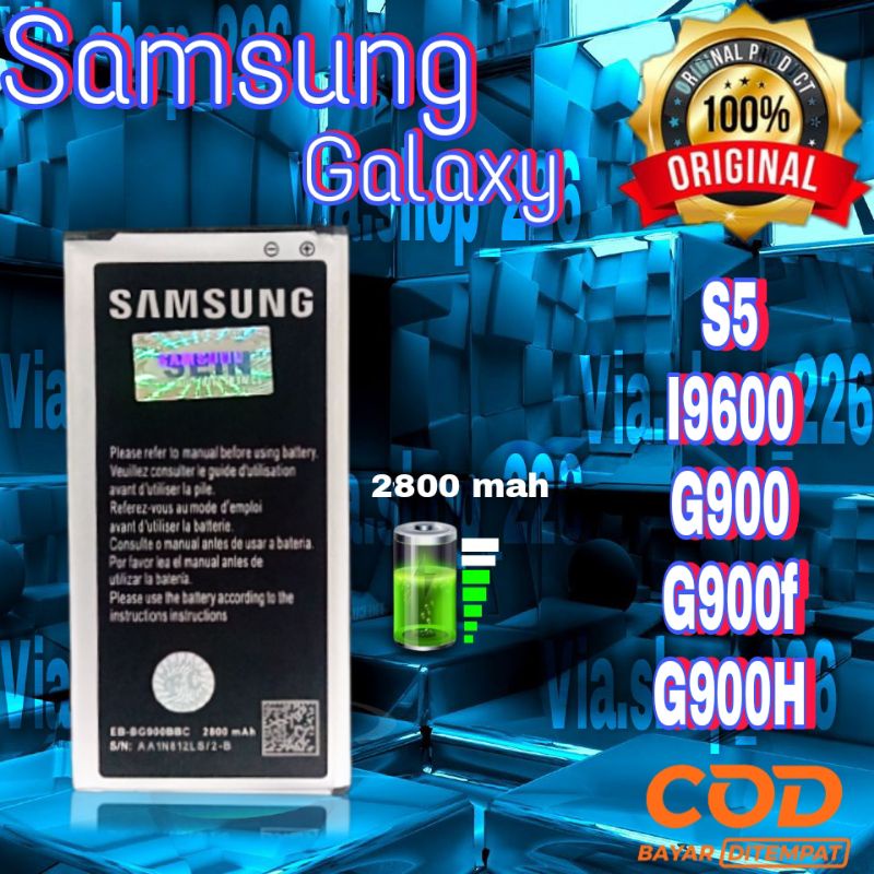 BATERAI SAMSUNG GALAXY S5 DOCOMO  EB-BG900BBC i9600 G900 G900f G900h ORIGINAL BATTERY BATRE HENDPHON