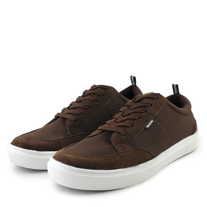 Sepatu Casual Sneakers Pria Walkers Derby Cokelat Kuliah kets sekolah