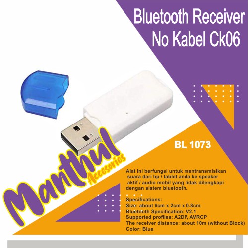 Bluetooth Receiver no Kabel CK06