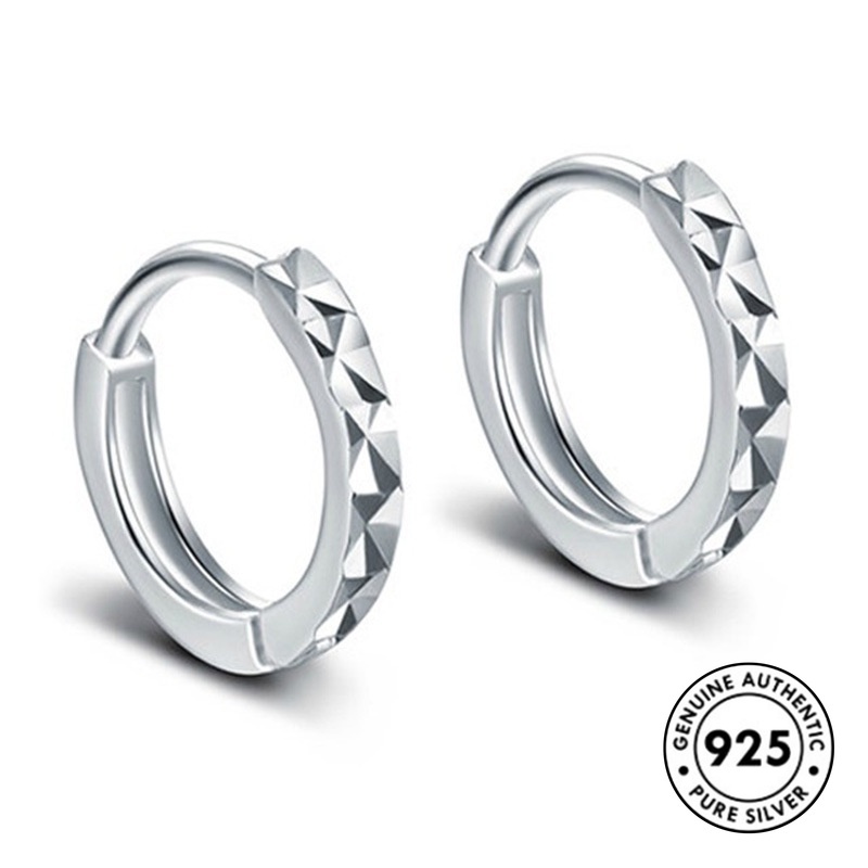 Anting Tusuk Sterling Silver 925 Simple Untuk Wanita