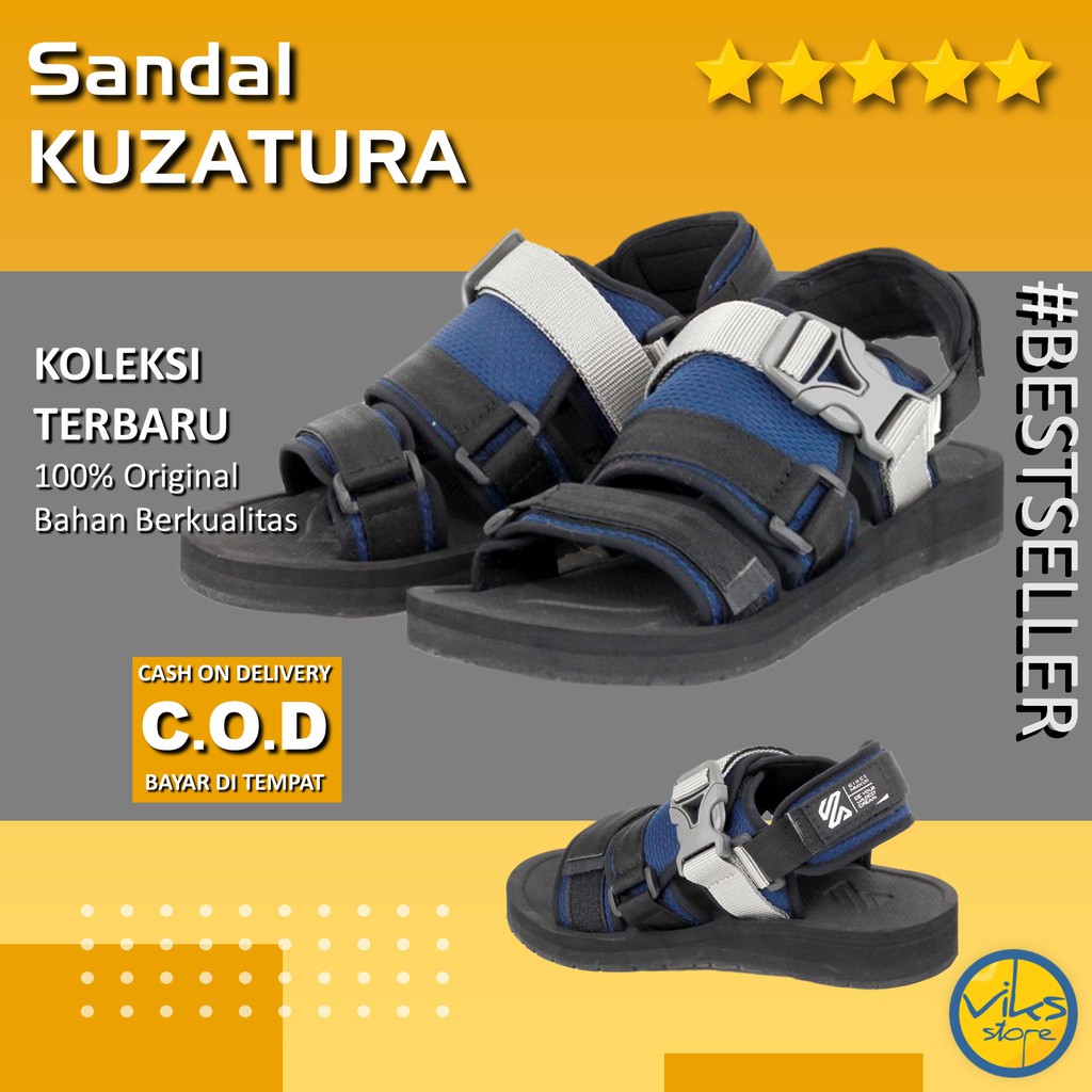 Sandal Gunung Pria Cowok Sendal Santai Style Casual Sendal Distro Fashion Kuzatura Original Terbaru