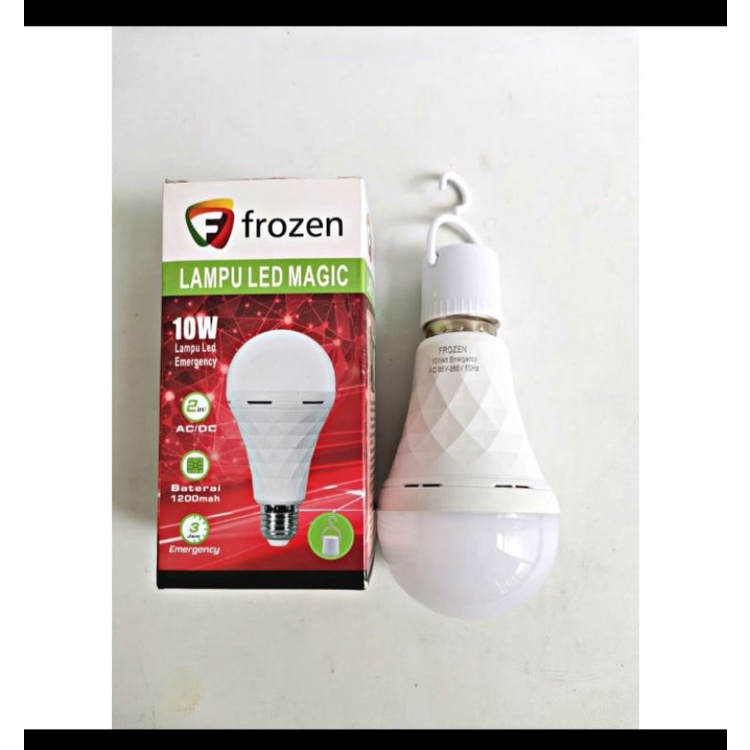 lampu  EMERGENCY frozen 10w ac/dc lampu megic