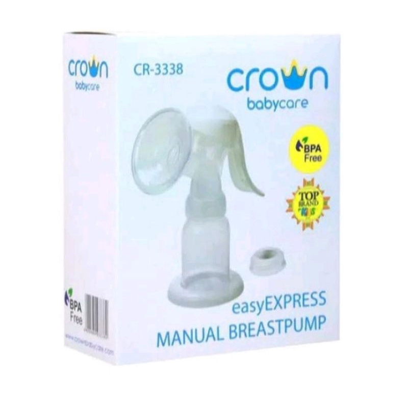 Crown breastpump easy express breast pump pompa asi alat sedot asi manual cr 3338