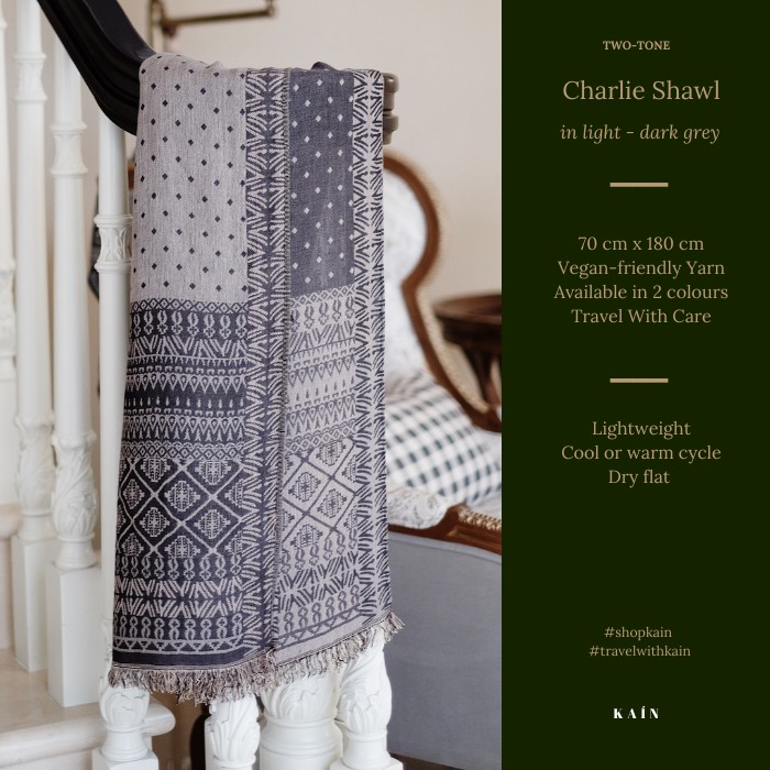 Classic Two-tone Charlie Shawl