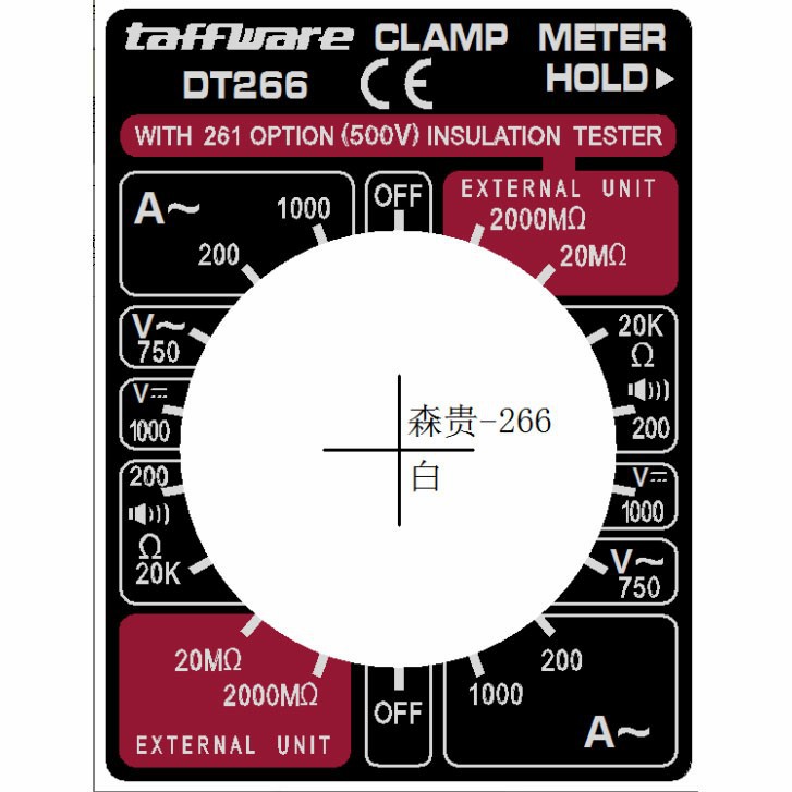 Tang Ampere Clamp Meter Digital Multimeter Multitester Tegangan Arus Listrik Taffware Volt Ohm Watt