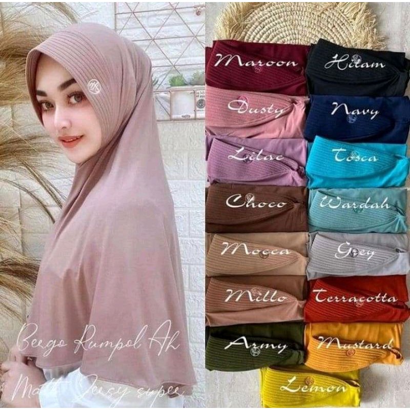 Bergo Rumpol Ah Jersy Premium / Bergo jersy / bergo premium