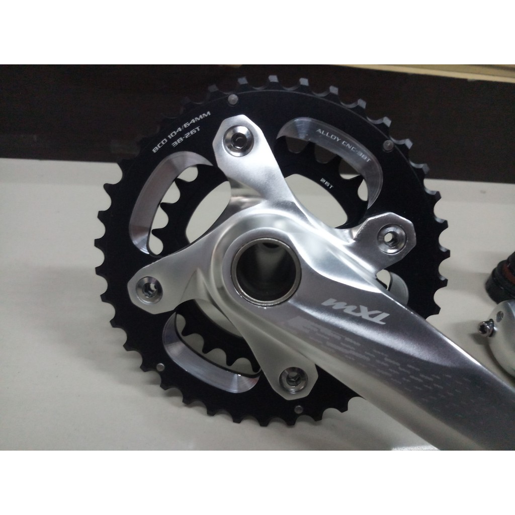 Crank MXL double 38 26T Plus BB