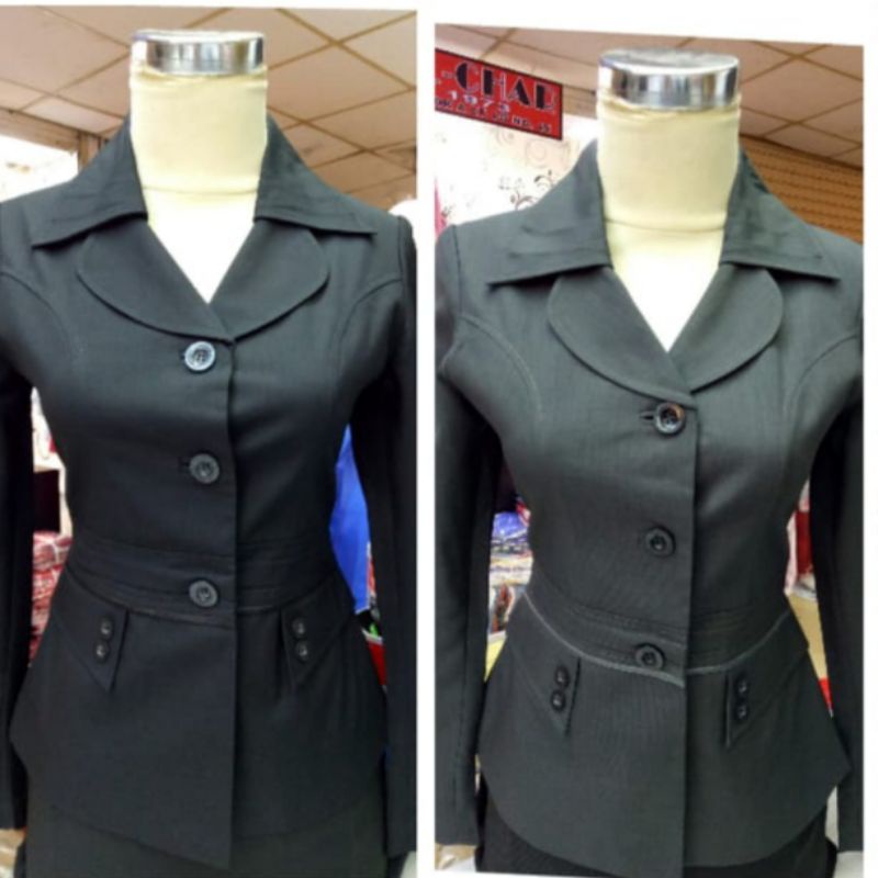 seragam pemda wanita hitam / seragam kerja pns / abu abu / seragam guru / lichandra original