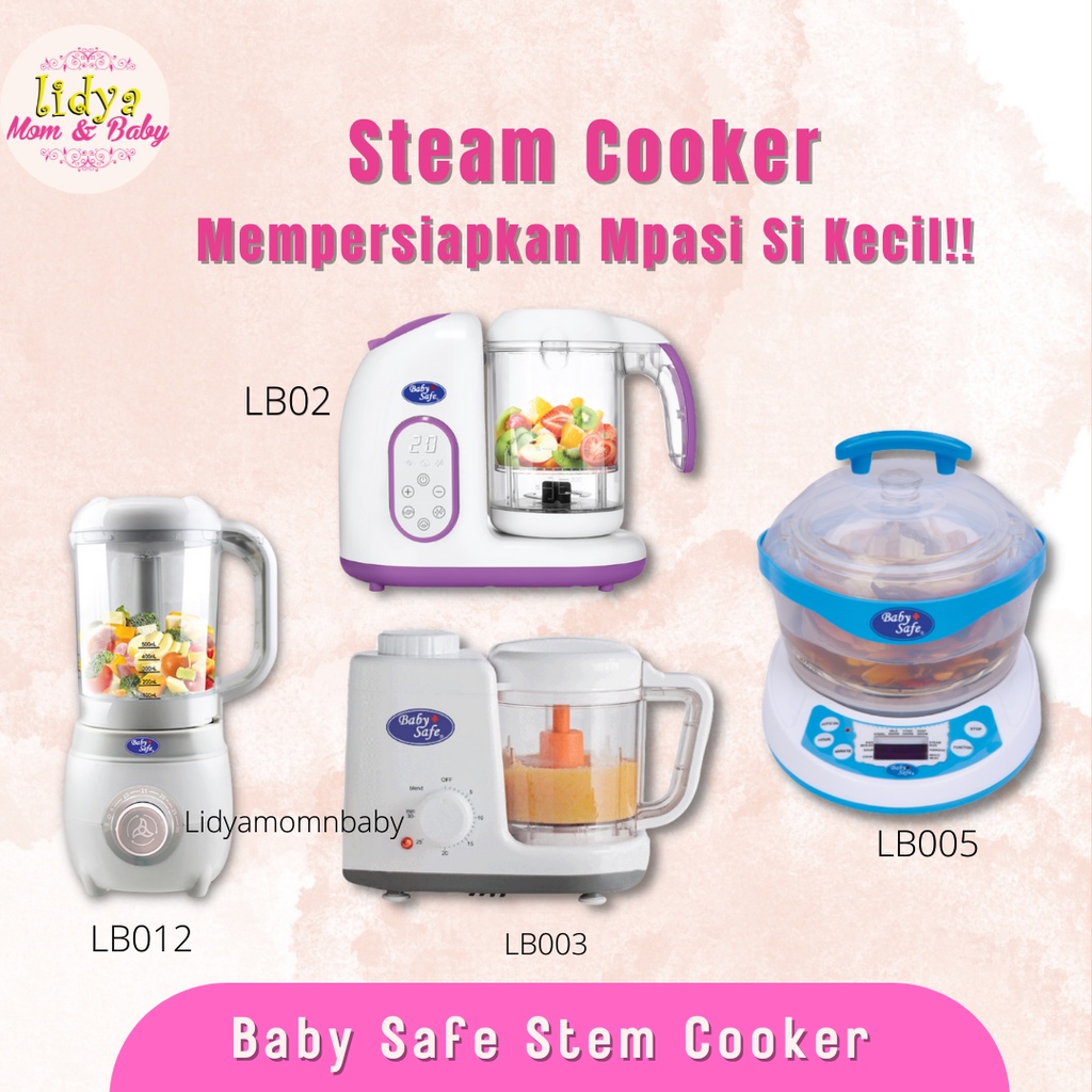 Baby Safe Digital Food Maker Multifunction Steamer Blend Sterilizer Pengolah MPASI Bayi LB02 LB003 LB005 LB012 By Lidyamomnbaby