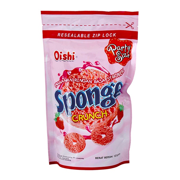 

OISHI SPONGE CRUNCH STRAWBERRY CHEESE CHEDDAR CHOCOLATE FLAVOR 100 GRAM