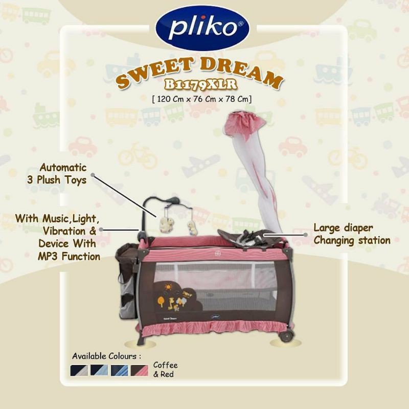 Box Bayi Pliko 1179 XLR Sweet Dream Tempat Tidur Bayi Makassar