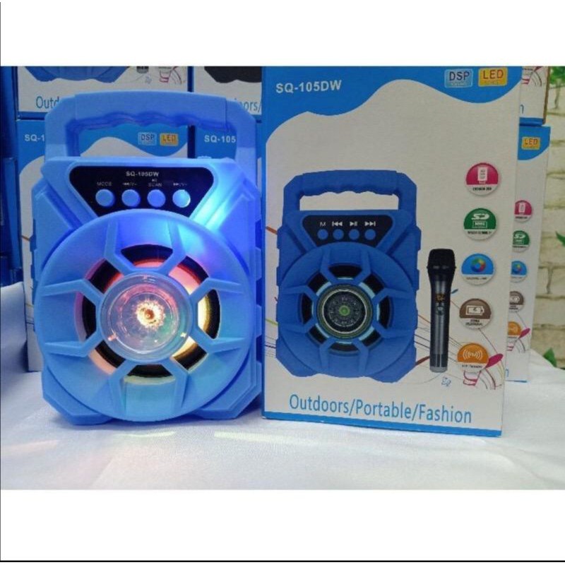 (JC) SPEAKER BLUETOOTH PLUS MIC SQ105 PORTABLE SPEAKER BOX