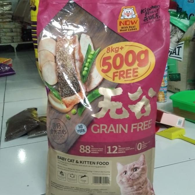 

Promo!!! Grab Gojek Kitchen Flavor Baby Cat & Kitten Food 8 Kg