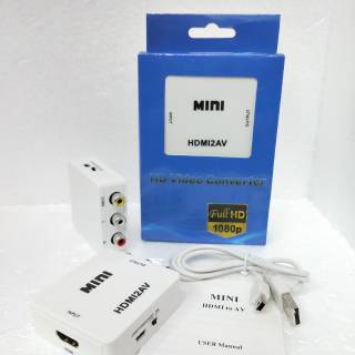 MINI BOX HDMI2AV / for  HDMI TO AV RCA CONVERTER ADAPTOR / MINI HDMI2AV/ RCA CONVERTER ADAPTER