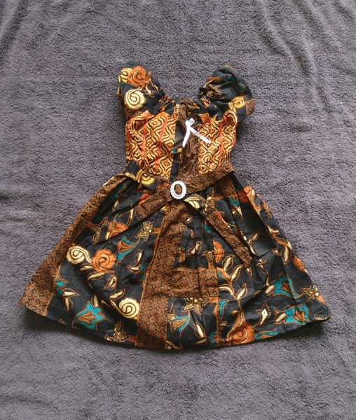 Baju Anak, Dress Batik Anak/ Dress Batik Anak Gesper/dress Batik Susun