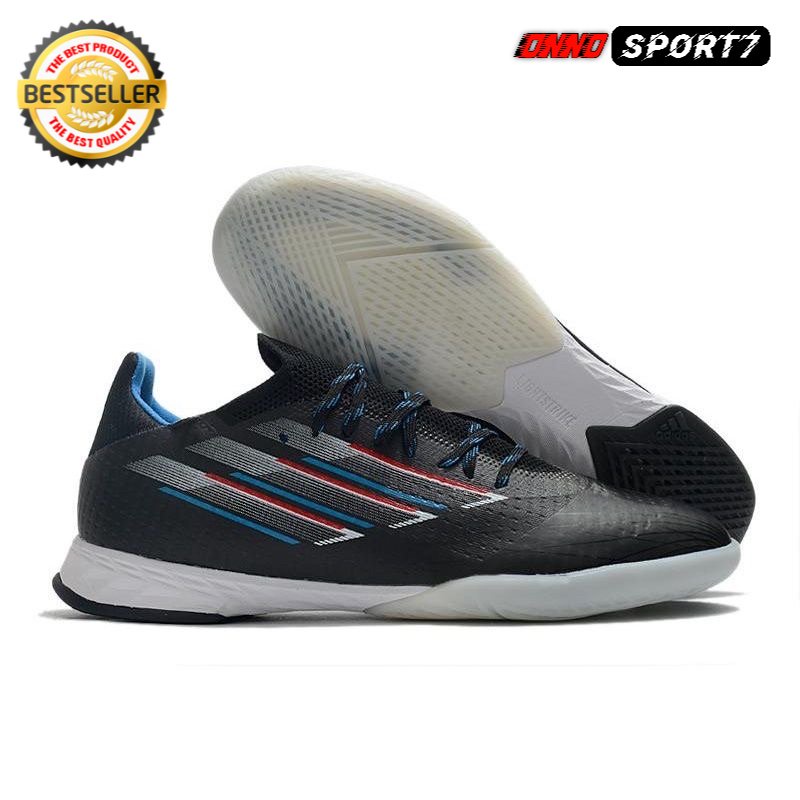 Sepatu Futsal Adidas X Speedflow .1 Black White