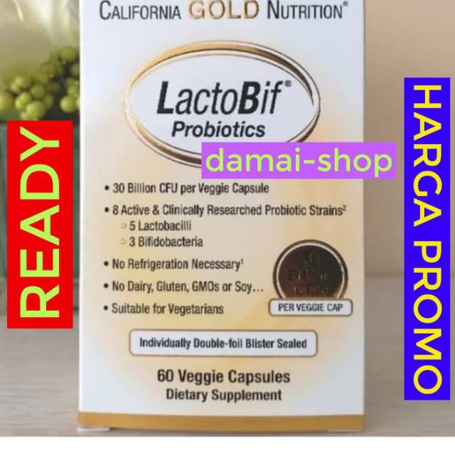 California Gold Nutrition LACTOBIF 30 Billion CFU isi 60