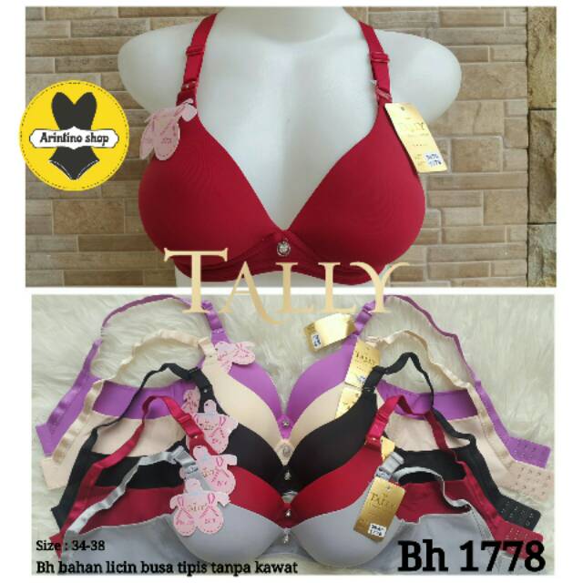 Bh Bra Tally 1778 (CUP SEDANG) Licin | Bra Busa Tanpa Kawat |