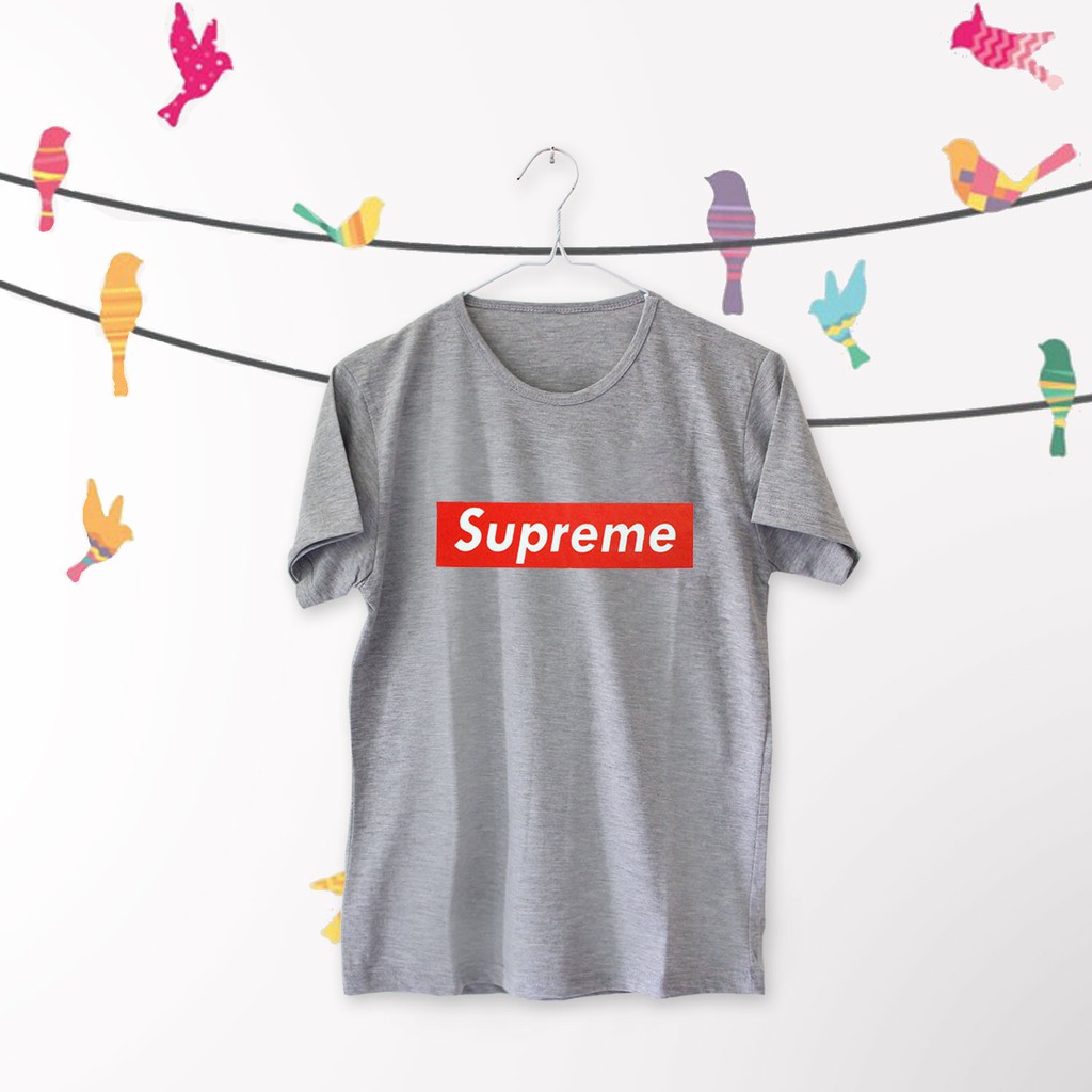 T Shirt Tumblr Tee Kaos Wanita Lengan Pendek Supreme Warna Pink