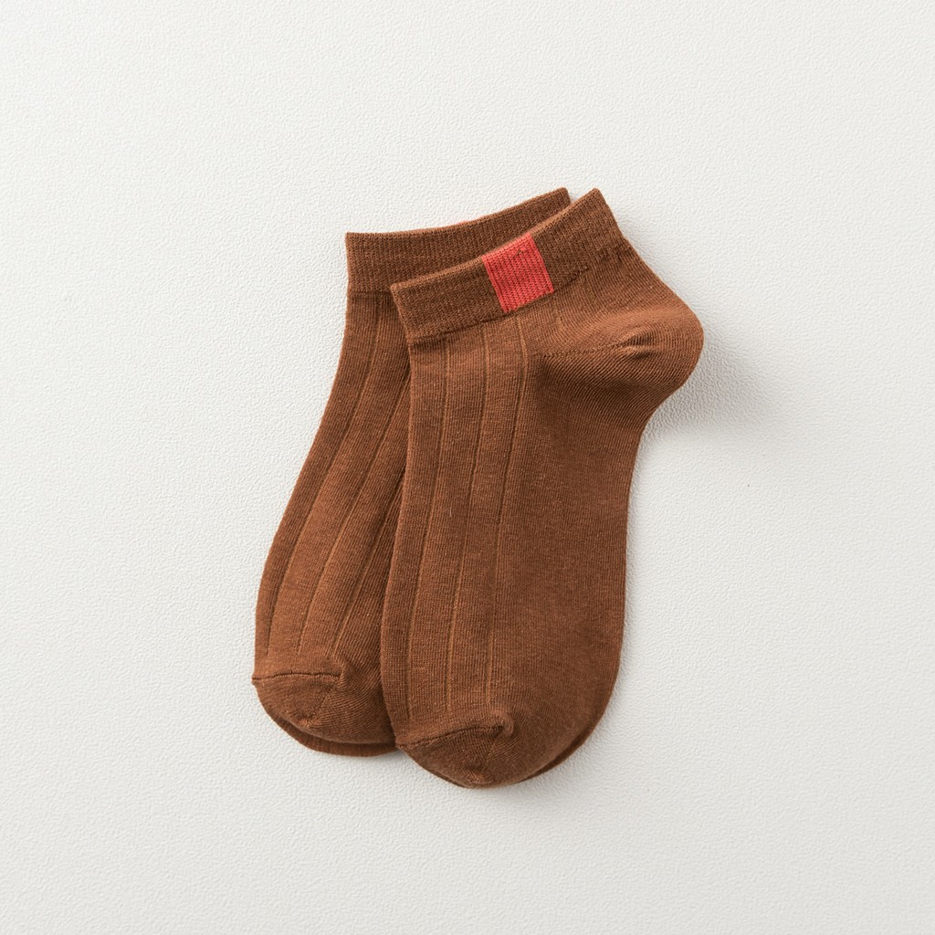 【CT】Kaos Kaki Polos 6 Garis Unisex Fashion Wanita/Pria Kaos Kaki  Murah #kk 16-Coklat
