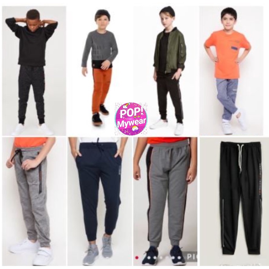 JOGGER ANAK LAKI LAKI POPMYWEAR NEVADA CASUAL PULL ON JOGGER SZ 7-14Y / JOGGER ANAK LAKI