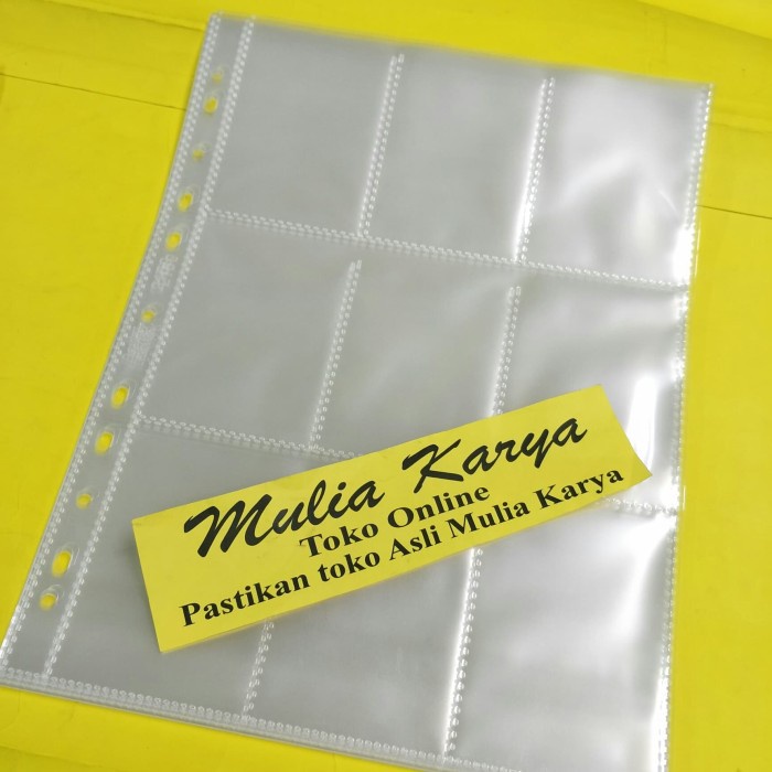 

CODE785 Collector Card Pocket Bantex 2159 A4 / pak Kantong Album Foto Card A4