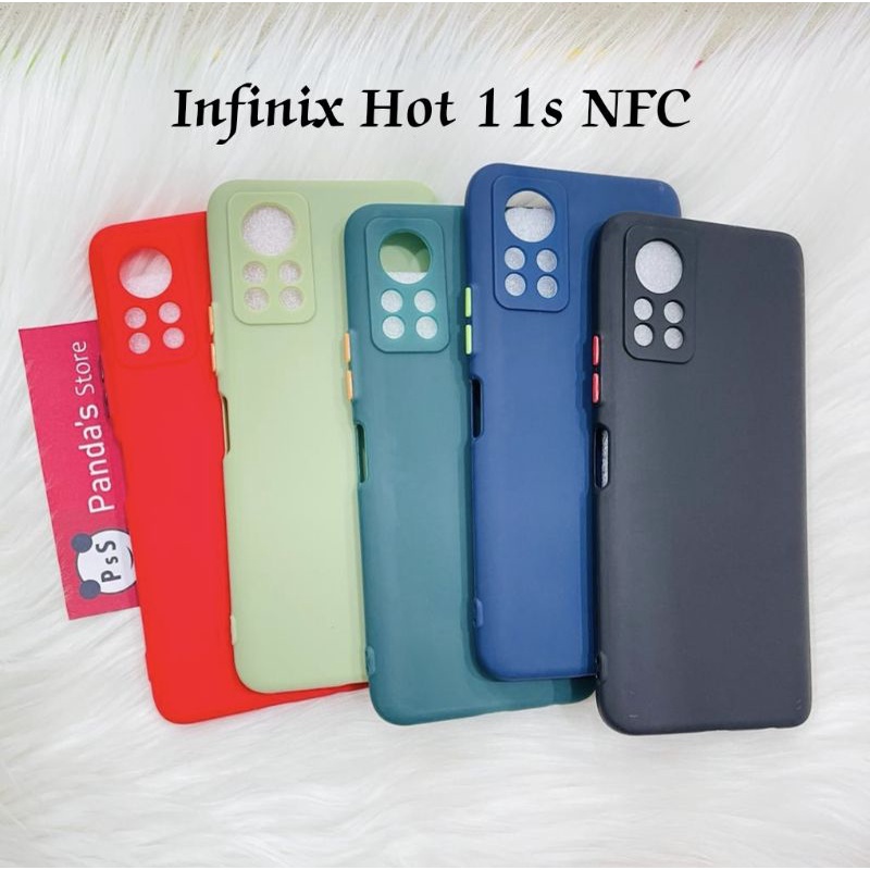 Case Infinix Hot 11s NFC Babycase + Pelindung Kamera, Makaron Full Color (PsS)