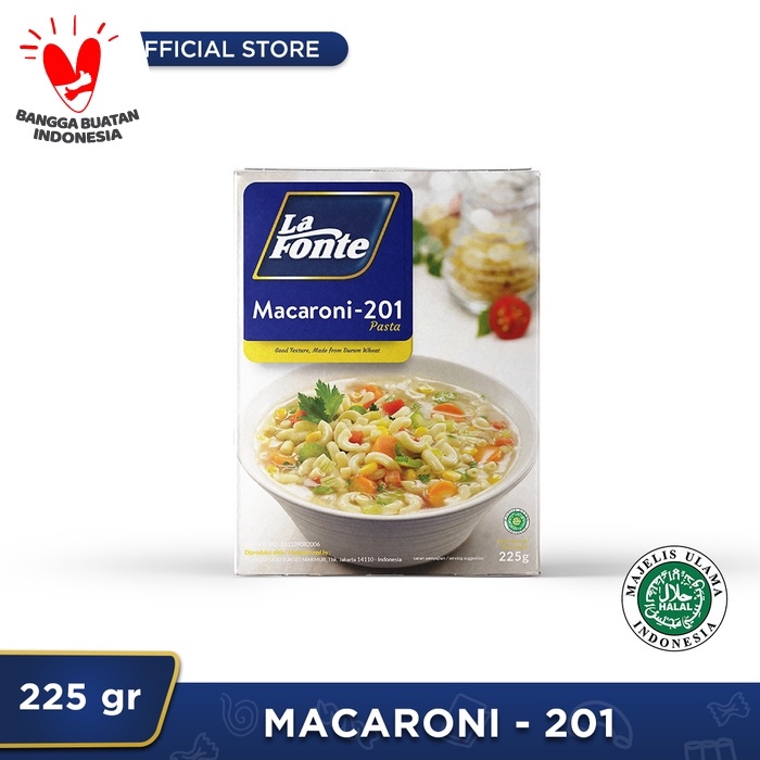 

PASTA-ANEKA- 1 PC - LA FONTE MACARONI 225GR -ANEKA-PASTA.