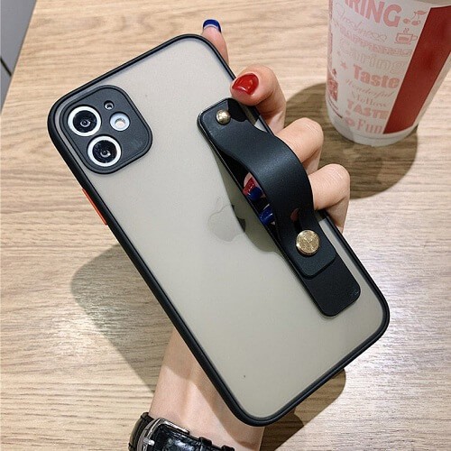 CASE IPHONE 12 PRO MAX IPHONE 12 IPHONE 12 MINI IPHONE 12 PRO TRANSPARANT CAMPRO STRAP HOLDER CASING
