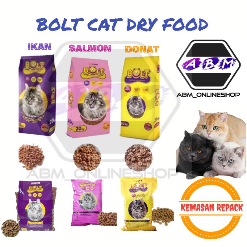 Jual Makanan kucing Bolt | Shopee Indonesia