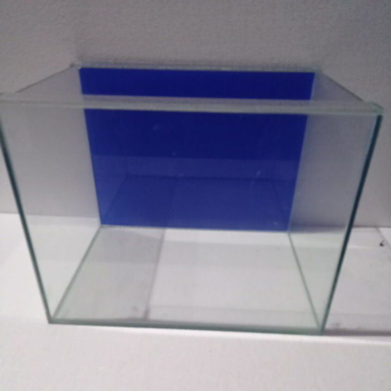 Aquarium 40x30x30 stiker oracal biru