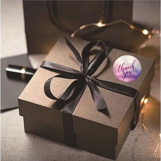 

Paper Tags - 1" Round Gradation Color THANK YOU Sticker (10 pcs)