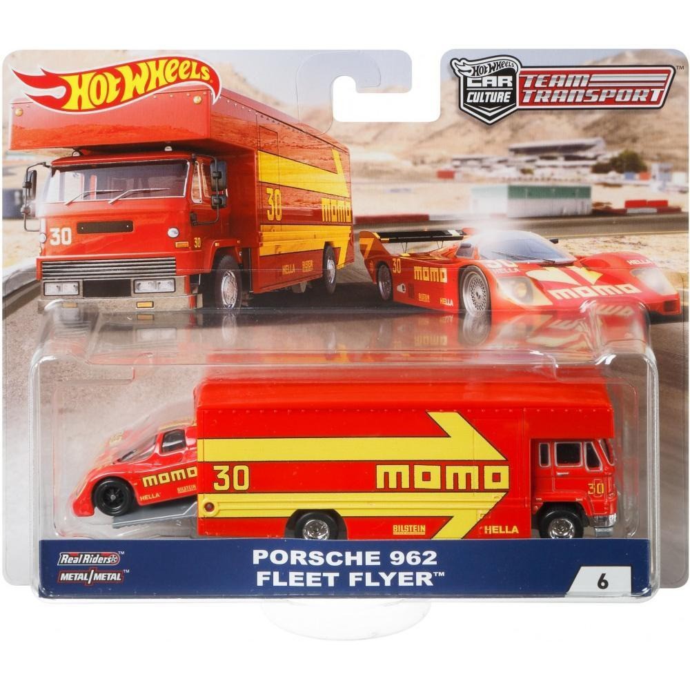 TT6 PORSCHE 962 FLEET FLYER MOMO Red Merah Team Transport Premium HW Diecast Hot Wheels