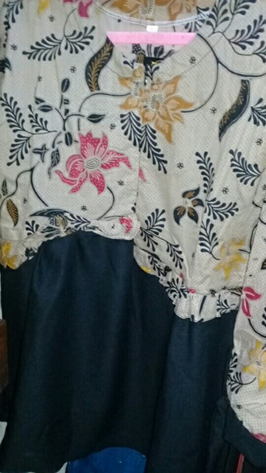 Batik Wanita Asj Sa Hrb026 Kenongo Kemeja Tosca Pendek